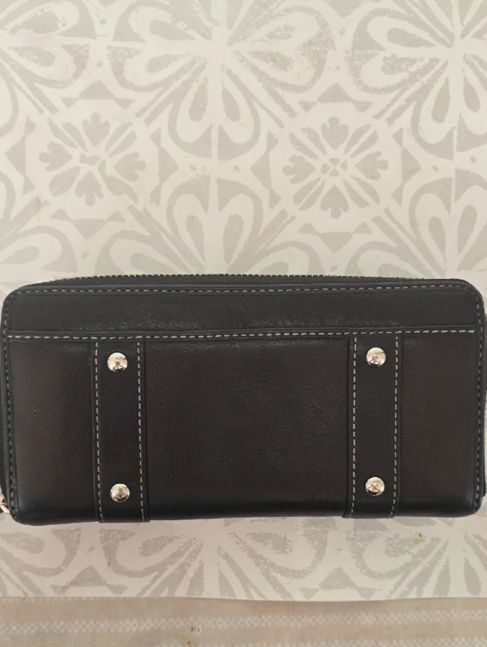 Coach Women's Zip Wallet with Buckle Detail